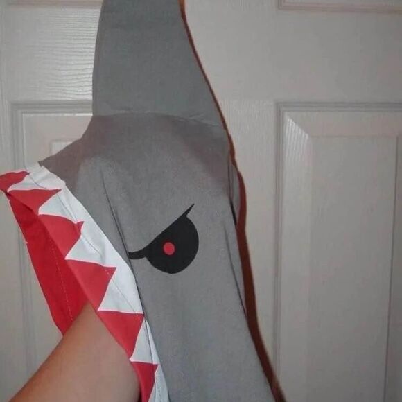 Shark Zip Up Costume Hoodie - Medium - Picture 4 of 6
